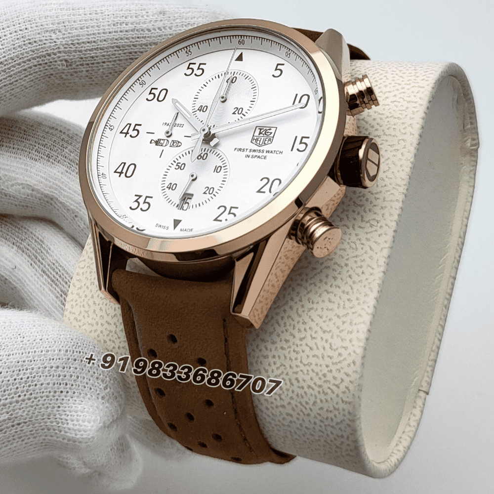 Tag Heuer Space 1962 Leather Strap High Quality Chronograph Watch