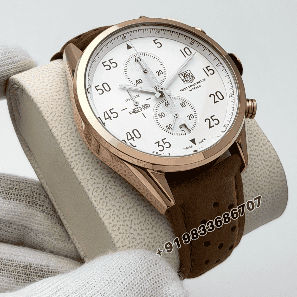 Tag Heuer Space 1962 Leather Strap High Quality Chronograph Watch