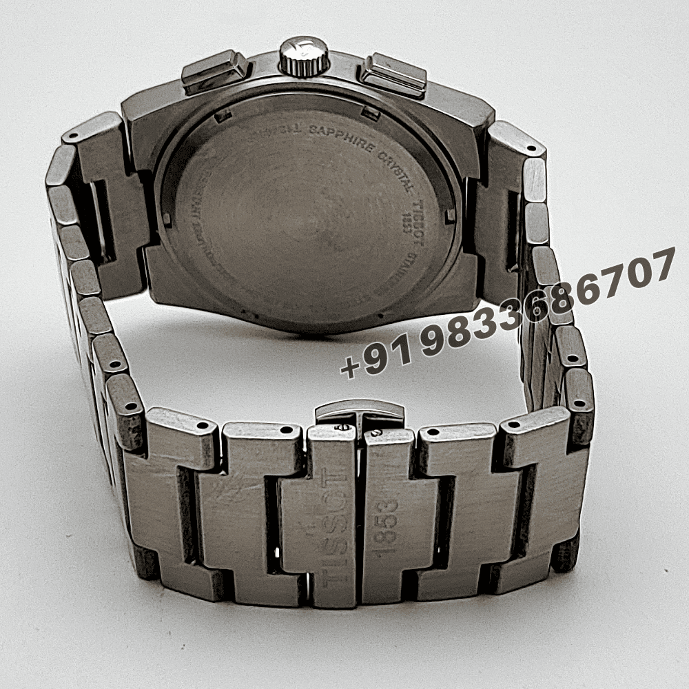 Tissot 1853 T-Classic PRX Chronograph Blue Dial Stainless Steel Strap High Quality Watch (2)