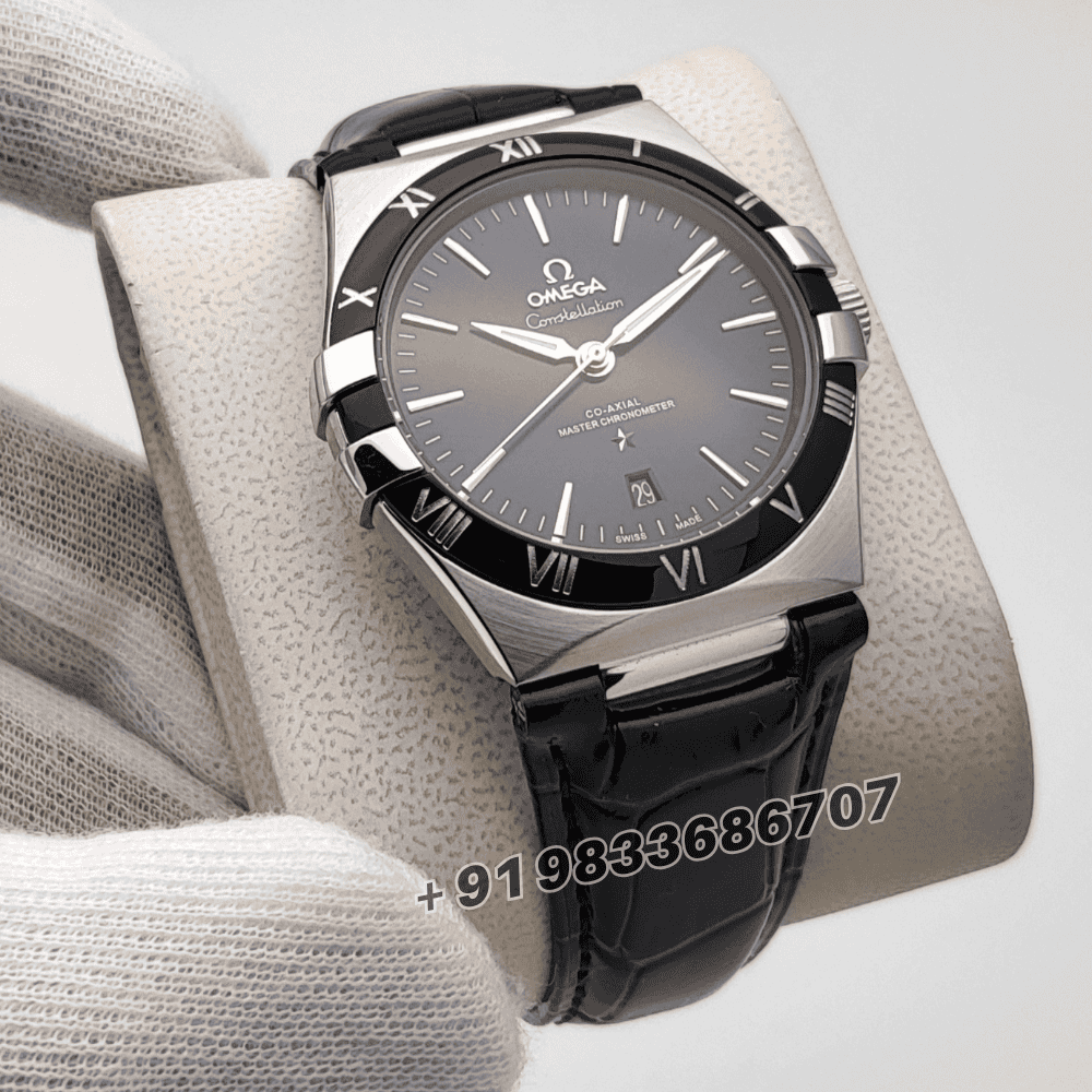 Omega Constellation Master Chronometer Silver Black Dial Super High Quality Swiss Automatic Watch