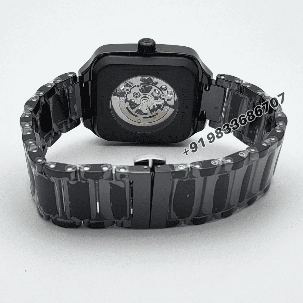 Rado True Square Open Heart Silver Marking Black Ceramic Super High Quality Swiss Automatic Watch (2)