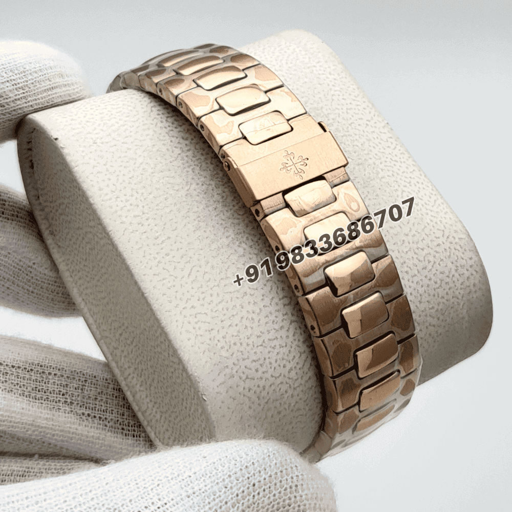 Patek Philippe Nautilus 18kt Rose Gold 57111R-001 Brown Dial 40mm Exact 11 Replica Top Quality Super Clone Swiss ETA 324 S C Automatic Movement Watch