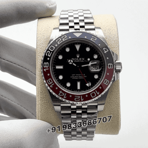 Rolex GMT Master II Pepsi Jubilee Bracelet 40mm Exact 1:1 Top Quality Super Clone Replica Swiss ETA 3285 Automatic Movement Watch