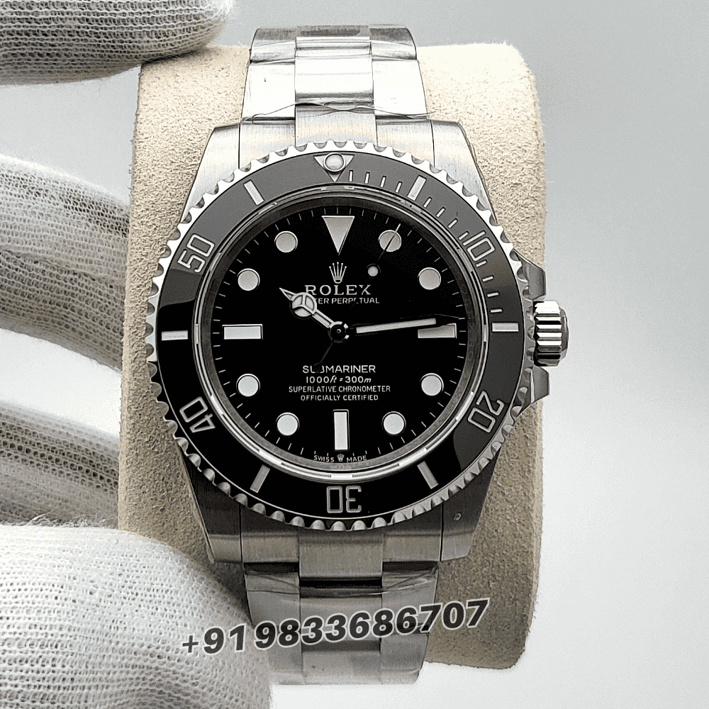 Rolex Submariner No-Date Black Dial 41mm Exact 1:1 Top Quality Super Clone Replica Swiss ETA 3230 Automatic Movement Watch