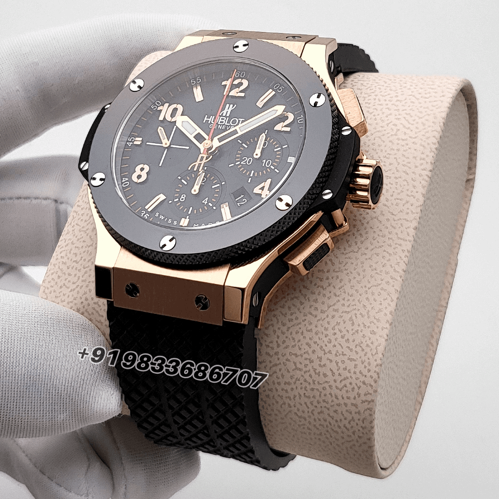 Hublot Big Bang Original Gold Ceramic 44mm Exact 1:1 Top Quality Super Clone Replica Swiss ETA HUB4100 Automatic Movement Watch