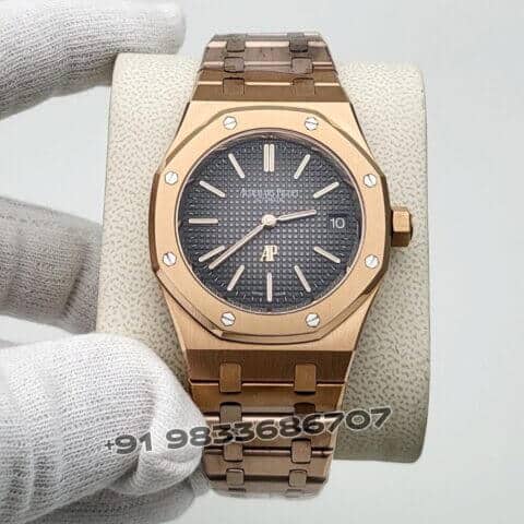 Audemars Piguet Royal Oak Jumbo Extra-Thin Smoked Grey Dial 39mm Exact 1:1 Top Quality Super Clone Replica Swiss ETA 7121 Automatic Movement Watch