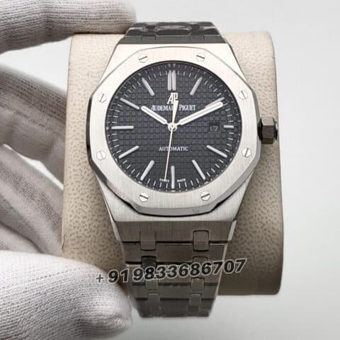 audemars piguet watches first copy Royal Oak Stainless Steel Black Dial 41mm