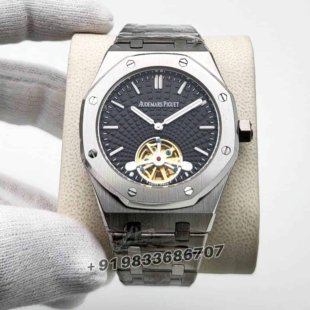 fake tourbillon watches Audemars Piguet Royal Oak Black Dial 41mm