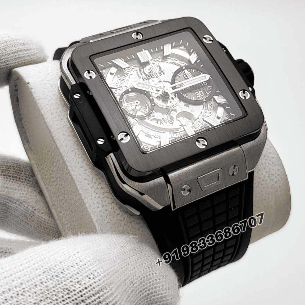 Hublot Square Bang Unico Titanium Ceramic 42mm Exact 11 Top Quality Replica Super Clone Swiss ETA HUB1280 Automatic Movement Watch