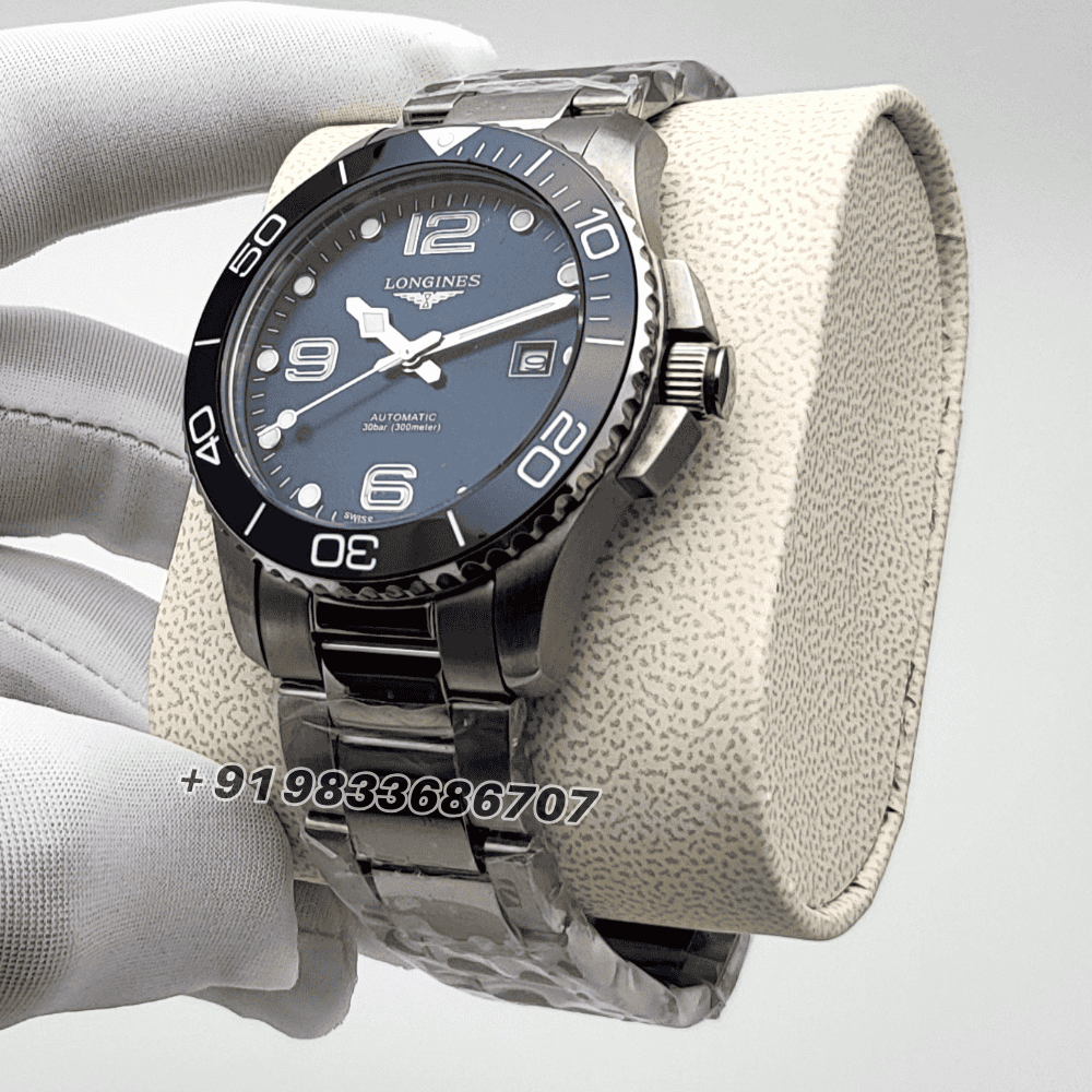 Longines Hydroconquest Stainless Steel Blue Dial 39mm High Quality Swiss Automatic Clone Watch (4)