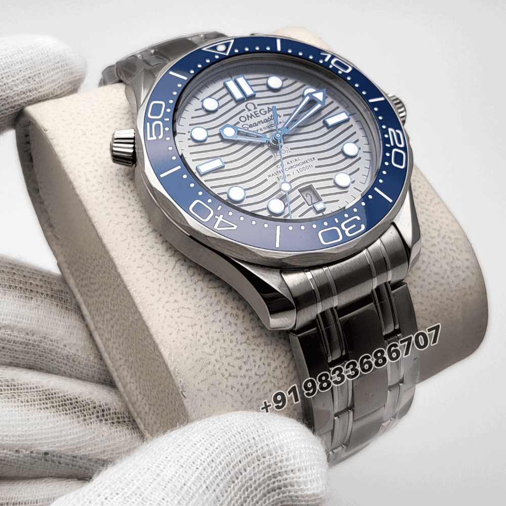 Omega Seamaster Diver 300M Steel On Steel Grey Dial 42mm Exact 11 Top Quality Super Clone Replica Swiss ETA 8800 Automatic Movement Watch