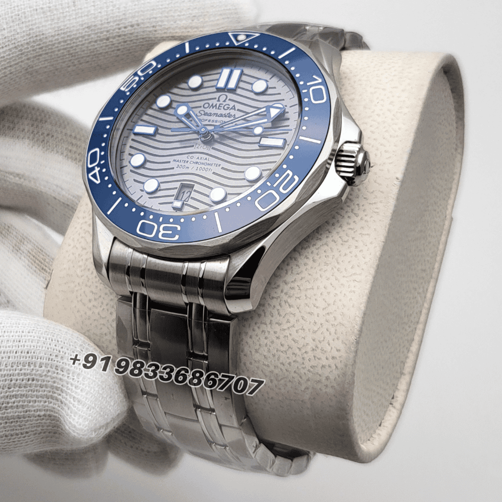 Omega Seamaster Diver 300M Steel On Steel Grey Dial 42mm Exact 11 Top Quality Super Clone Replica Swiss ETA 8800 Automatic Movement Watch