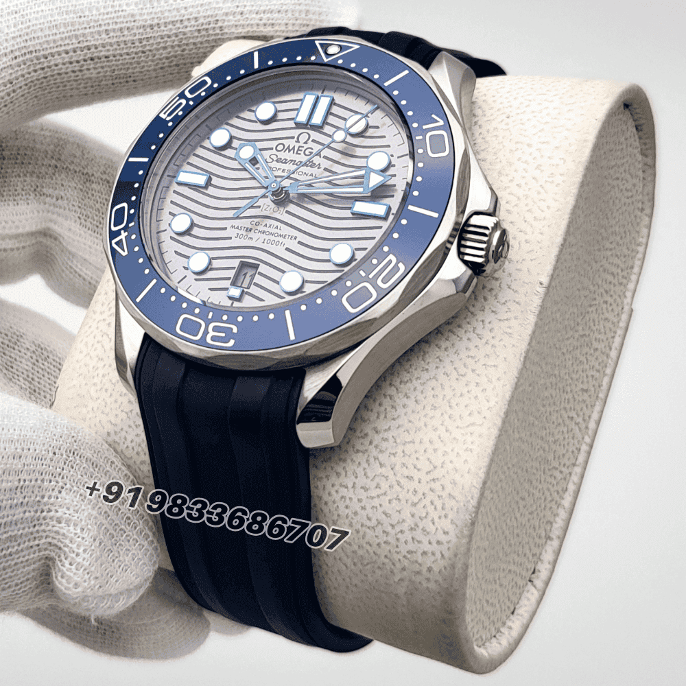 Omega-Seamaster-Diver-300M-Steel-On-Rubber-Strap-Grey-Dial-42mm