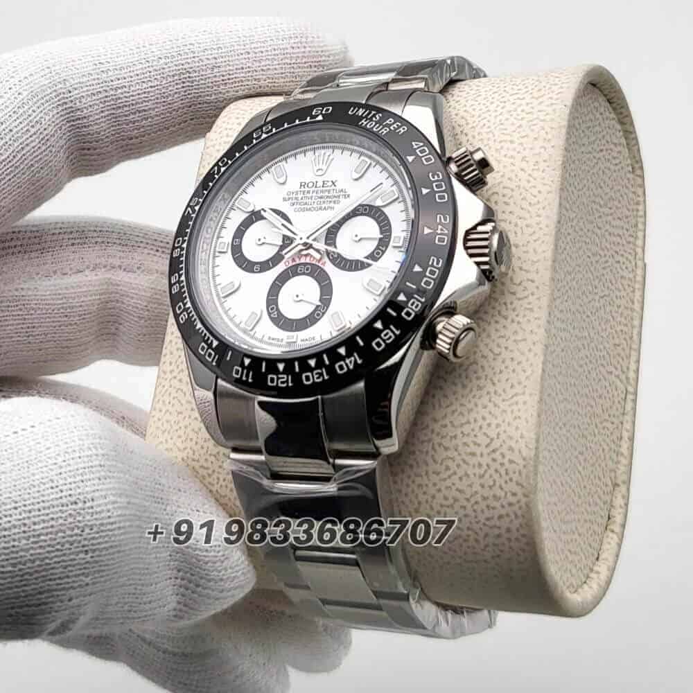 Rolex Cosmograph Daytona Panda White Dial 40mm Super High Quality Swiss Automatic Replica Watch