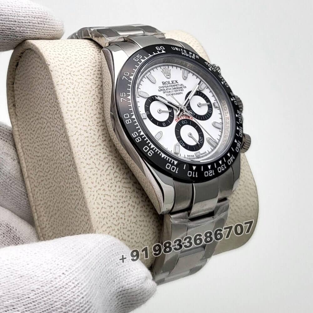 Rolex Cosmograph Daytona Panda White Dial 40mm Super High Quality Swiss Automatic Replica Watch