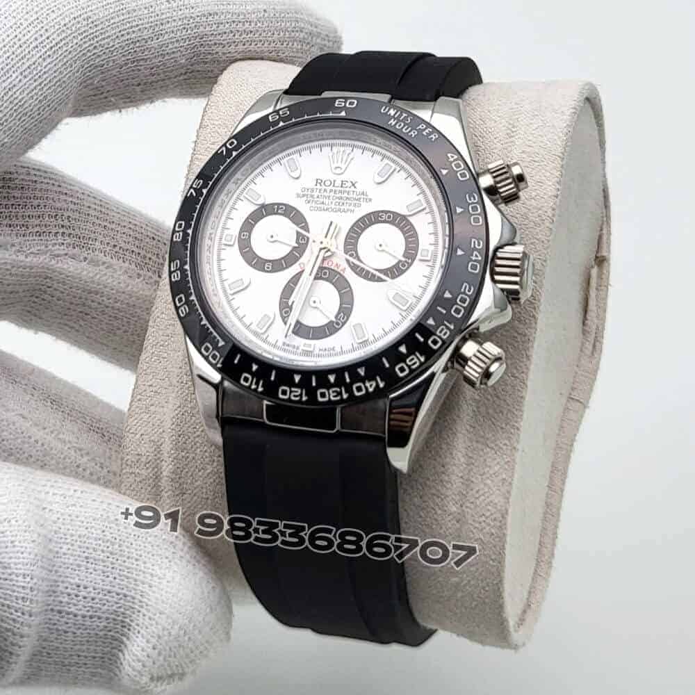 Rolex Cosmograph Daytona White Dial Oysterflex Strap 40mm Super High Quality Swiss Automatic Watch (1)