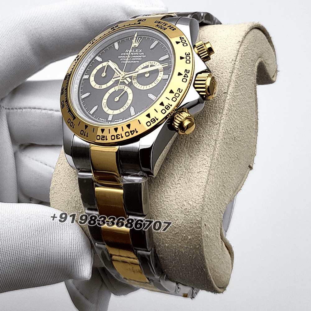 Rolex Cosmograph Daytona Yellow Rolesor Black Dial 40mm Exact