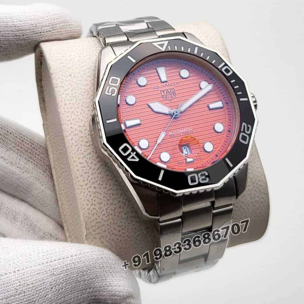Tag Heuer Aquaracer Professional 300 Stainless Steel Orange Diver 43mm Super High Quality Swiss Automatic First Copy Watch (1)