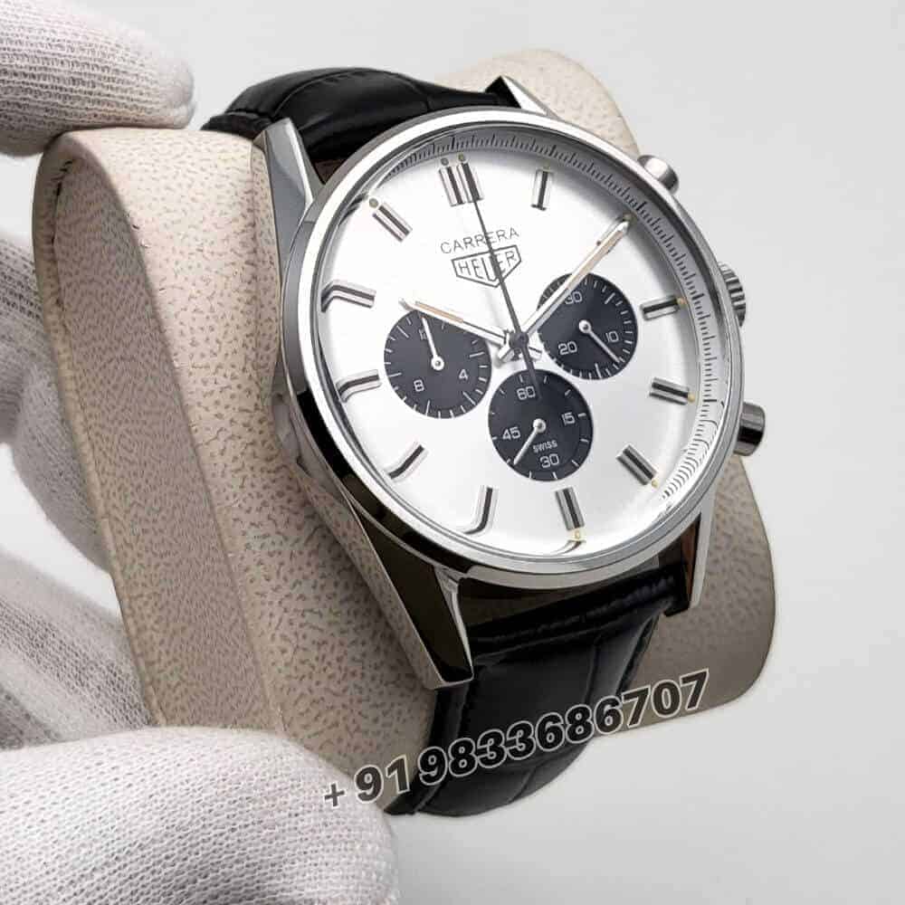 Tag Heuer Carrera 60th Anniversary Chronograph White Dial 39mm Super High Quality Clone Watch (1)