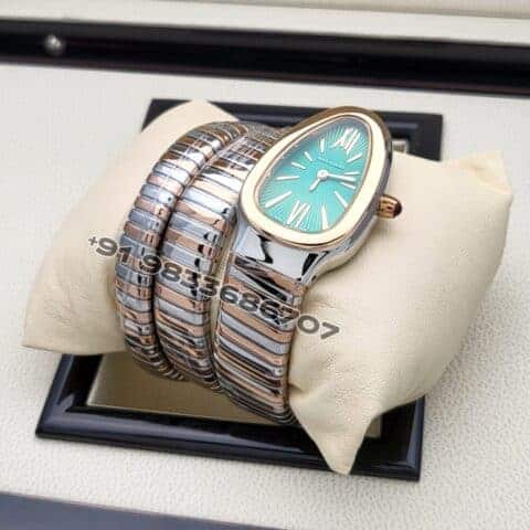 Bulgari Serpenti Dual Tone Double Spiral Green Dial Super High Quality Watch