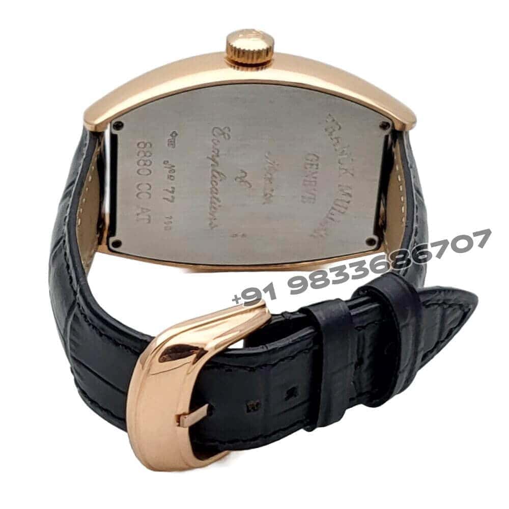 Franck Muller Crazy Hours Rose Gold White Dial Super High Quality Swiss Automatic Watch