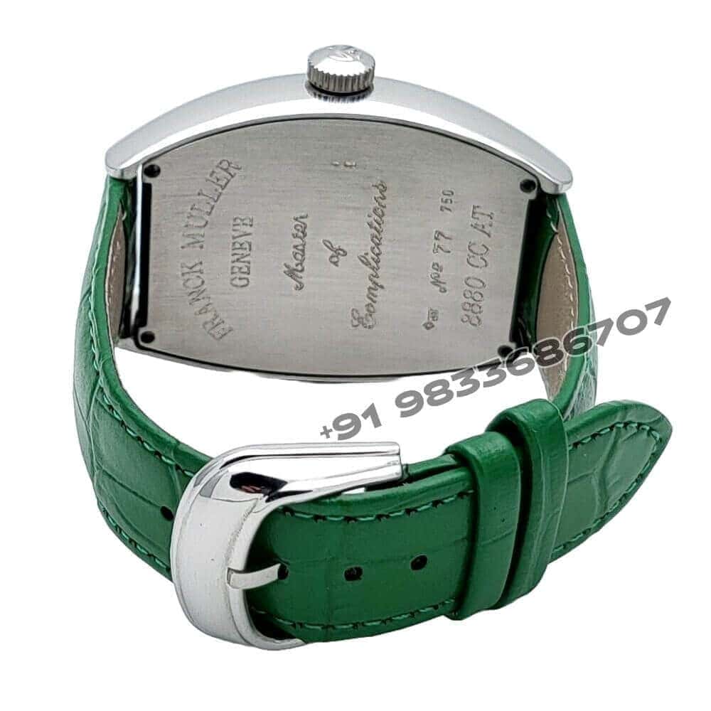 Franck Muller Crazy Hours Stainless Steel Green Dial Super High Quality Swiss Automatic Watch
