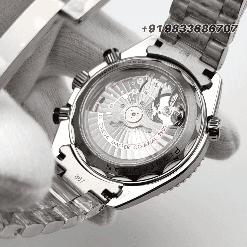 Omega Seamaster Planet Ocean 600M Chronograph Titanium On Titanium Grey Dial 45.5mm Exact 1:1 Replica Top Quality Super Clone Swiss ETA 9900 Automatic Movement Watch