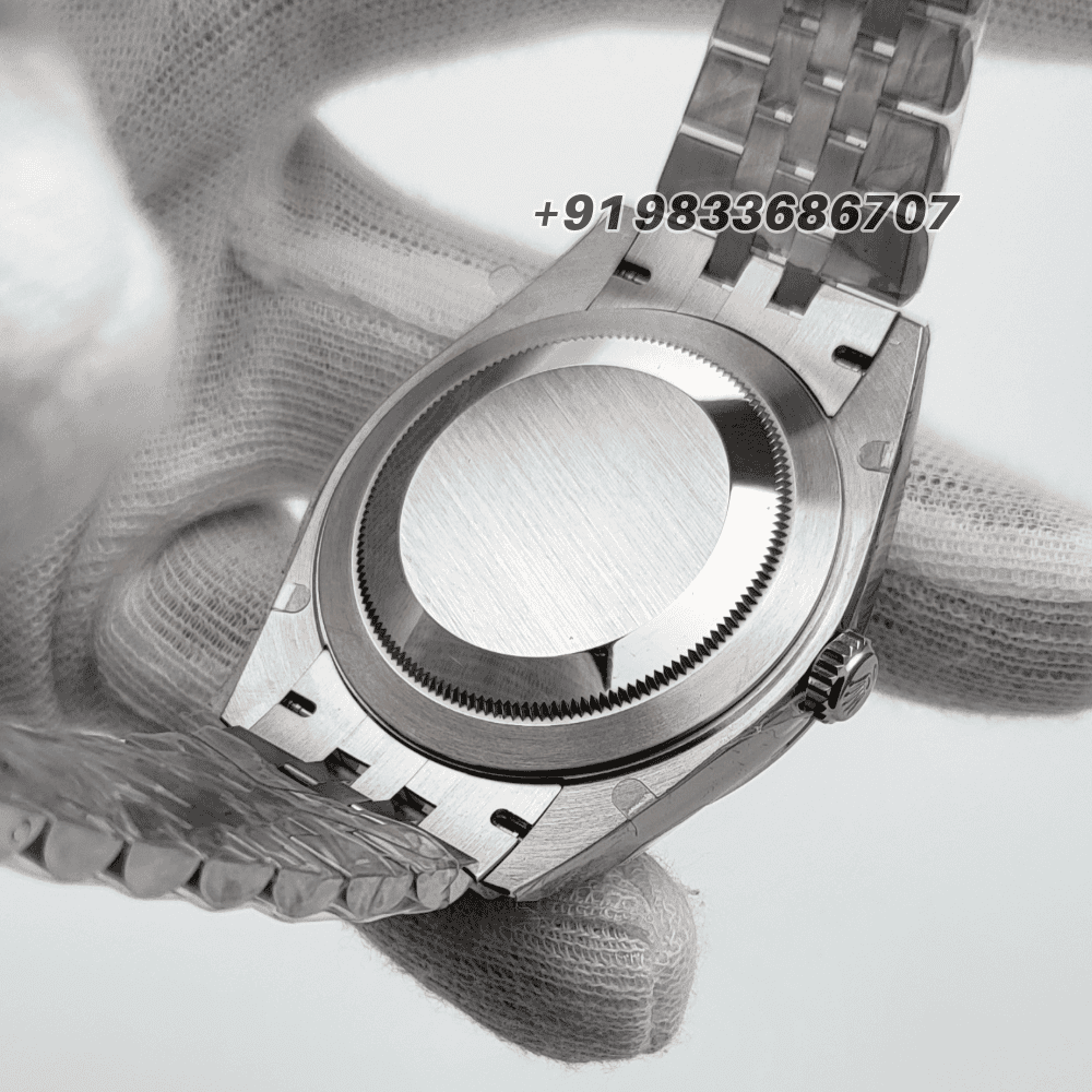 Rolex Datejust Oystersteel and White Gold Slate Dial 41mm Exact 11 Top Quality Super Clone Replica Swiss ETA 3235 Automatic Movement Watch