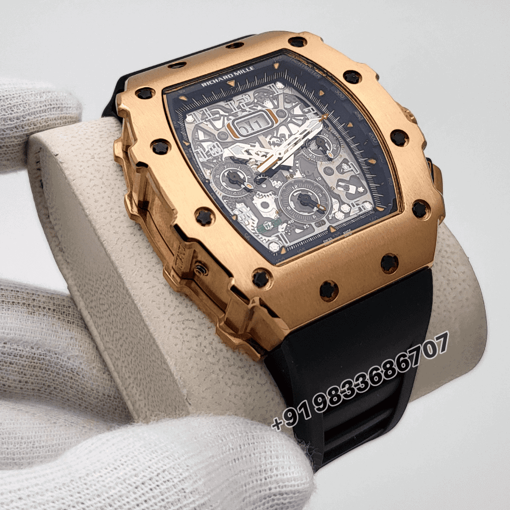 Richard Mille RM 11-03 Flyback Chronograph Rose Gold Super High Quality Swiss Automatic Watch