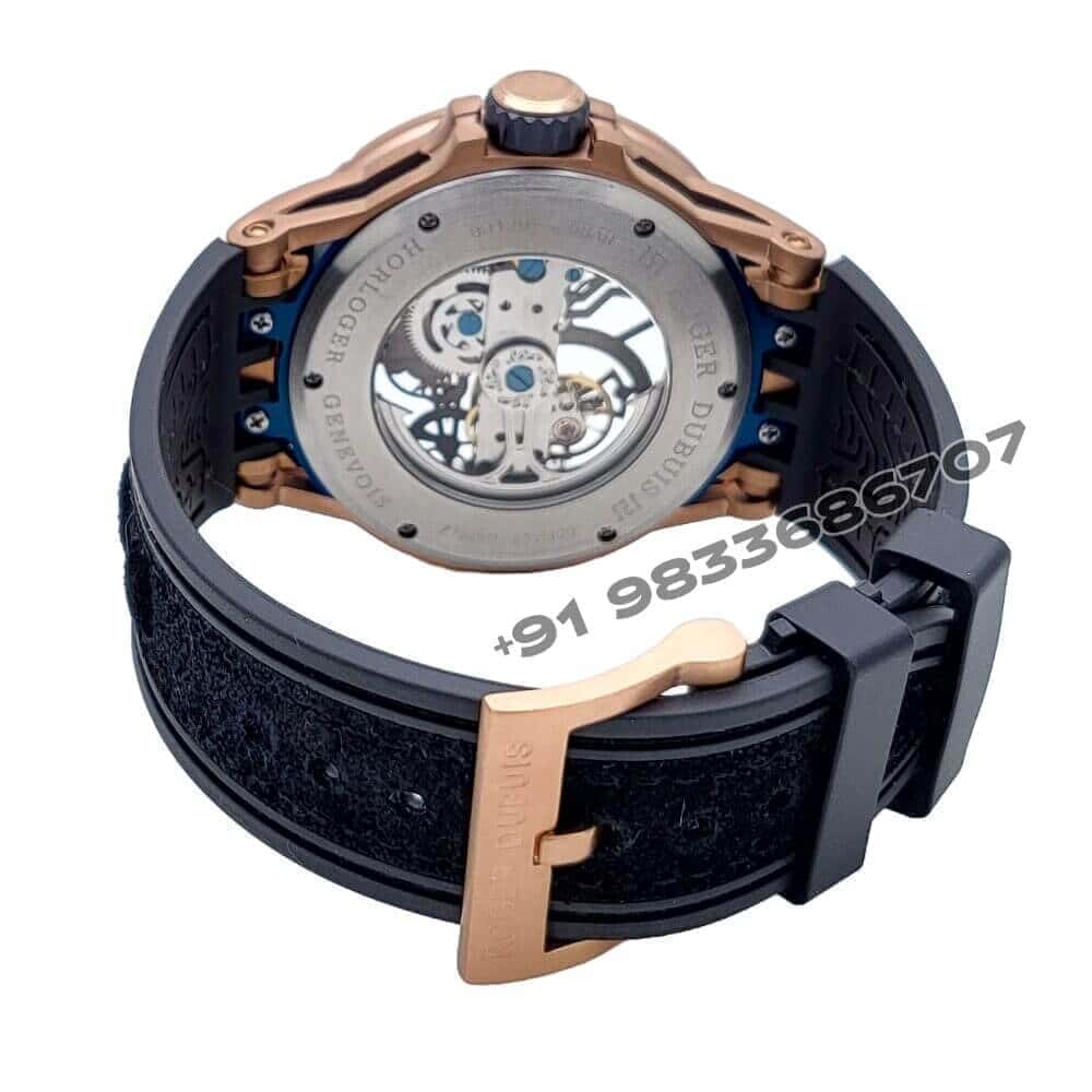 Roger Dubuis Excalibur Spider Rose Gold Skeleton Dial Super High Quality Swiss Automatic Watch