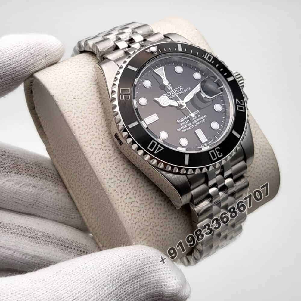 Rolex Submariner Stainless Steel Black Dial Jubilee Strap Super High Quality Swiss Automatic Watch (1)