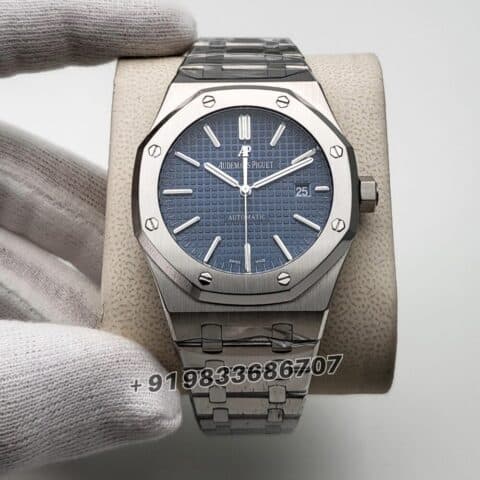 Audemars Piguet Royal Oak Stainless Steel Blue Dial 41mm Exact 1:1 Top Quality Super Clone Replica Swiss ETA 3120 Automatic Movement Watch
