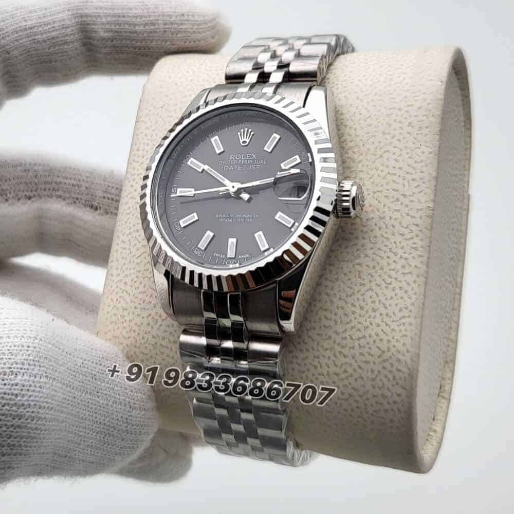 Rolex Datejust Dark Grey Dial 31mm Super High Quality Swiss Automatic Women’s Watch