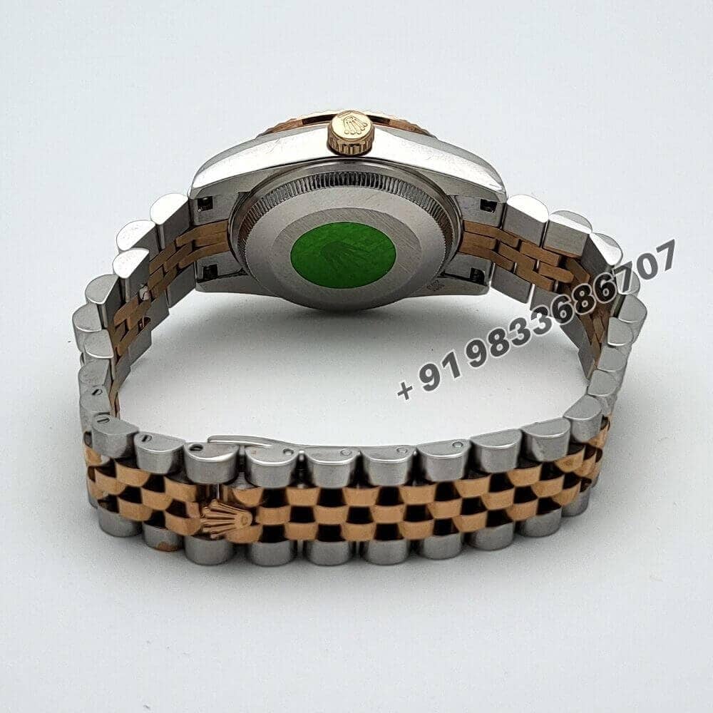 Rolex Datejust Silver Fluted Motif Diamond Dial