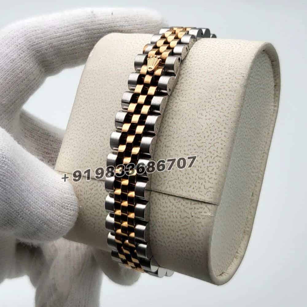 Rolex Datejust Silver Fluted Motif Diamond Dial