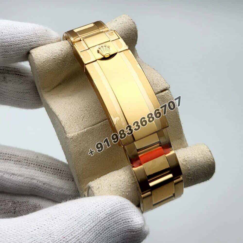 Rolex Submariner Date 18ct Yellow Gold Black Dial 41mm Exact 11 Top Quality Replica Super Clone Swiss ETA 3235 Automatic Movement Watch (2)