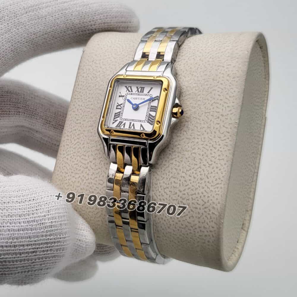 Cartier Panthere De Dual Tone White Dial Super High Quality Women’s Watch