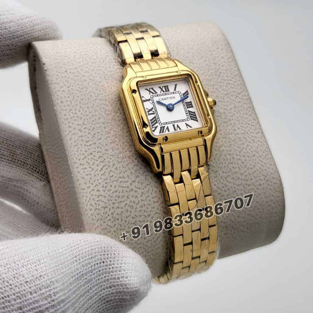 Cartier Panthere De Yellow Gold White Dial Super High Quality Women’s Watch