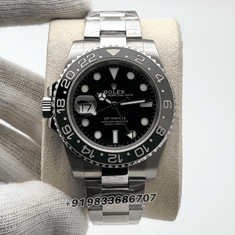Rolex GMT Master II Sprite Left-Hand 40mm Exact 11 Top Quality Super Clone Replica Swiss ETA 3285 Automatic Movement Watch