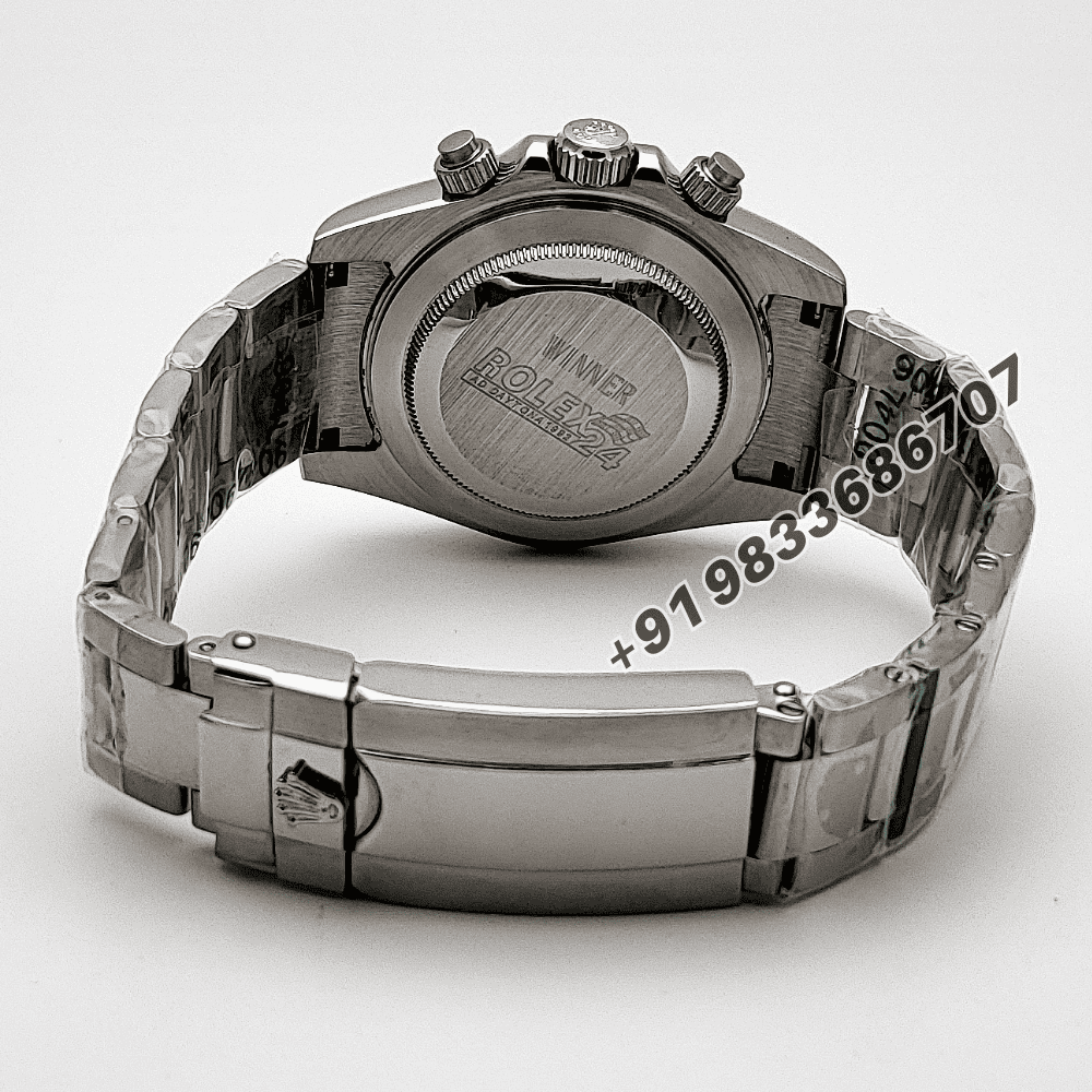 Rolex Cosmograph Daytona Stainless Steel Blue Dial 40mm High Quality Swiss Automatic Replica Watch - Image 4