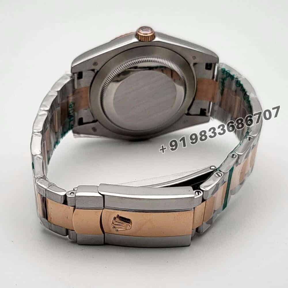 Rolex Datejust Dual Tone Chocolate Dial 41mm Super High Quality Swiss Automatic First Copy Watch