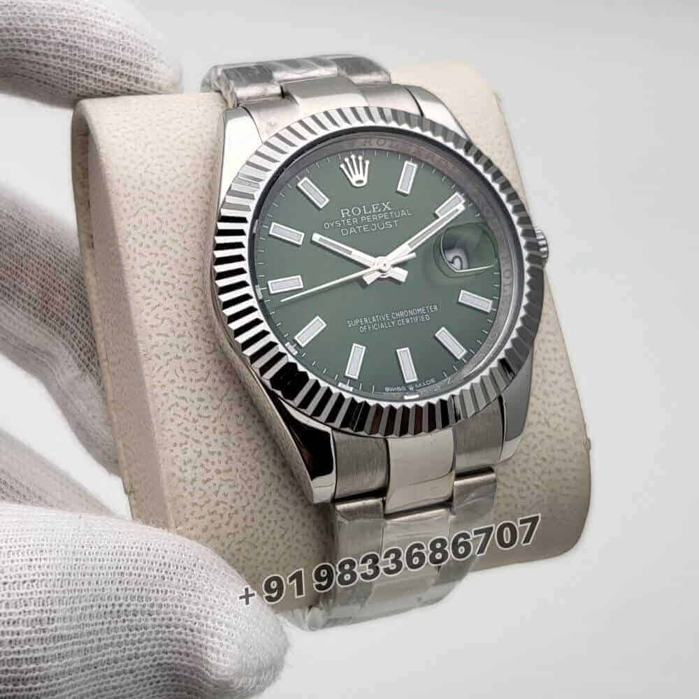 Rolex Datejust Mint Green Dial 41mm Super High Quality Swiss Automatic Replica Watch