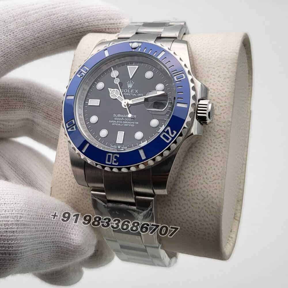 Rolex Submariner Date Blue Ceramic Bezel Black Dial 41mm Super High Quality Swiss Automatic Replica Watch (1)