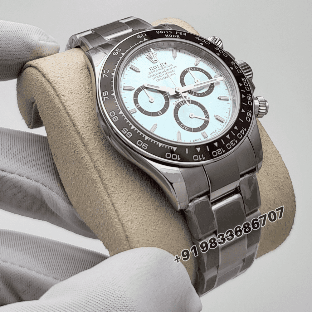 Rolex Cosmograph Daytona Platinum Ice Blue Dial 40mm Exact