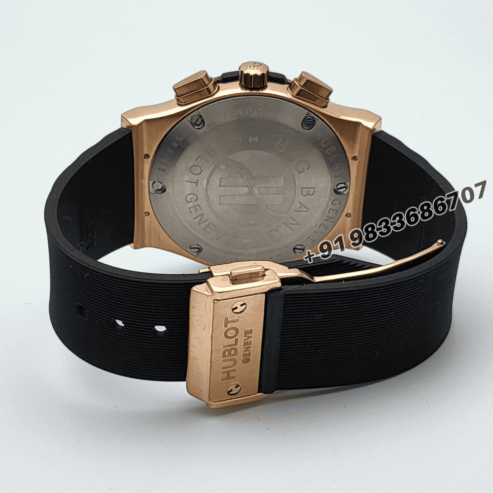 Hublot Classic Fusion Black Rubber Strap High Quality First Copy Watch