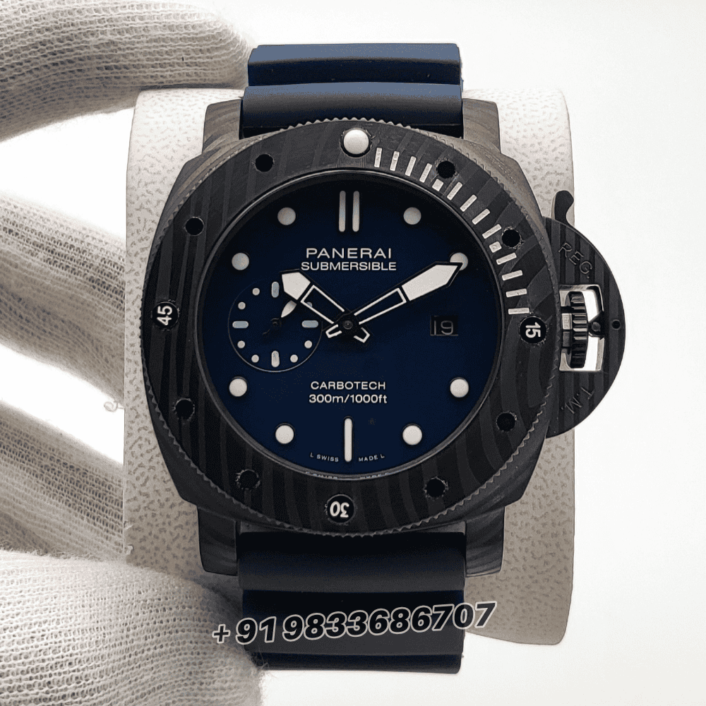 Luminor Panerai Submersible QuarantaQuattro Carbotech Blue Dial High Quality Swiss Automatic Watch