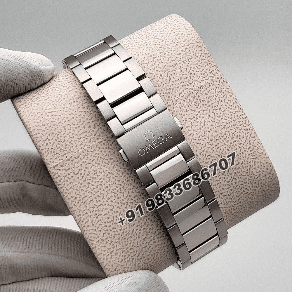 Omega Seamaster Aqua Terra Steel on Steel 150m Co-Axial Master Chronometer GMT Worldtimer 43mm Exact 1:1 Top Quality Super Clone Replica Swiss ETA 8938 Automatic Movement Watch - Image 4