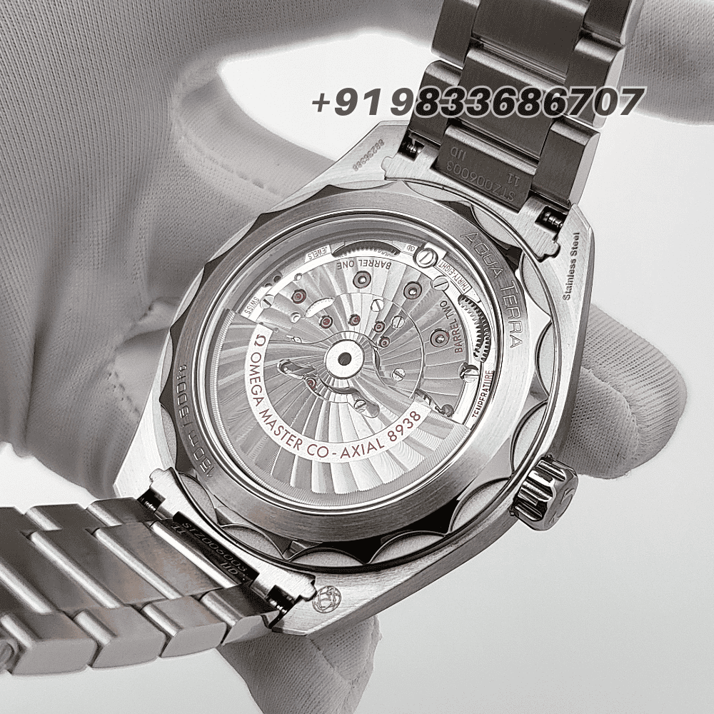 Omega Seamaster Aqua Terra Steel on Steel 150m Co-Axial Master Chronometer GMT Worldtimer 43mm Exact 1:1 Top Quality Super Clone Replica Swiss ETA 8938 Automatic Movement Watch - Image 5