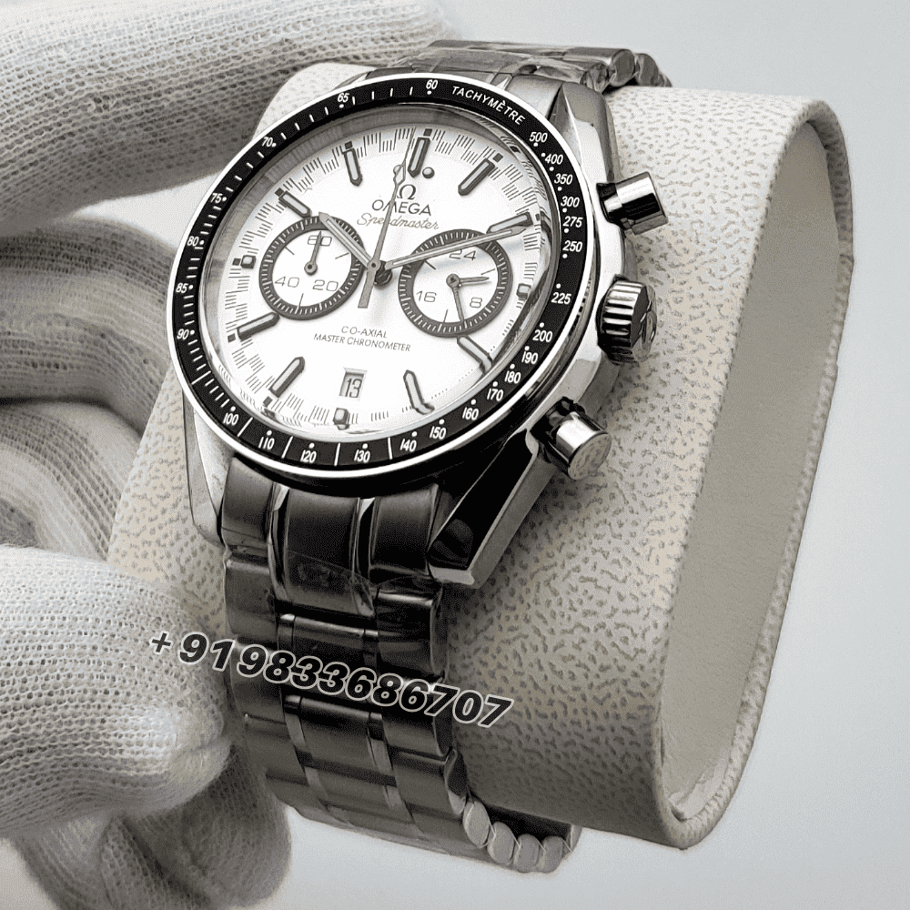 Omega Speedmaster Racing Co-Axial Master Chronograph White Dial High Quality Watch