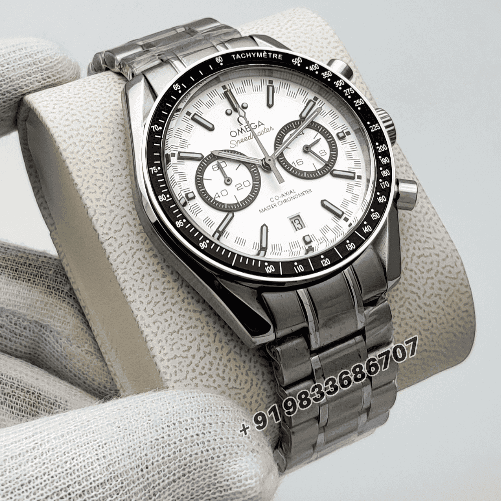 Omega Speedmaster Racing Co-Axial Master Chronograph White Dial High Quality Watch